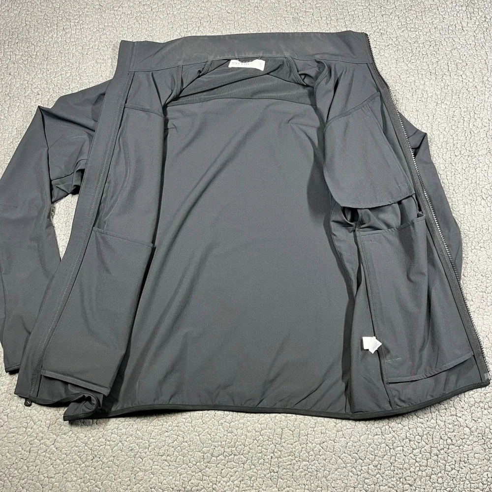 Hill City Mens Jacket Full Zip Active Black Lightweight Ventilated Size S